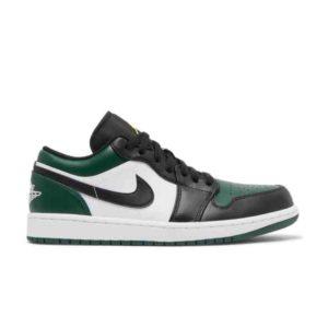 Air Jordan 1 Low Green Toe Sneakers White 553558 371