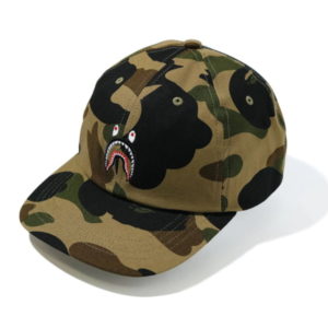 Baseball Cap BAPE 1St Camo Shark Panel Cap (FW20) Green White 433272