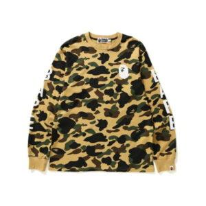 BAPE 1st Camo L/S Tee Tee Yellow Yellow 427744