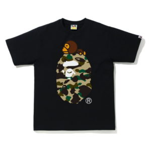 BAPE 1st Camo Milo on Big Ape Tee (FW21) Black/Yellow Grey 428735