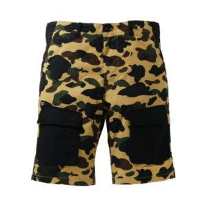 Sports shorts BAPE 1st Camo Multi Pocket Shorts Yellow Yellow 428908