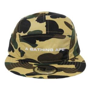 Baseball Cap BAPE 1st Camo NEW ERA Jet Cap Yellow Yellow 428932