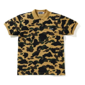 BAPE 1st Camo Patched Polo Yellow Yellow 428967