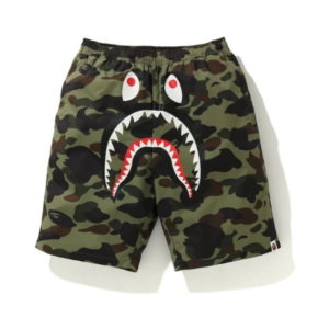 Sports shorts BAPE 1st Camo Shark Beach Pants Green Green 429688