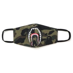 BAPE 1st Camo Shark Face Mask (FW19) Green Green 431478