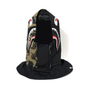 BAPE 1st Camo Shark Hoodie Mask Green/Black Blue 431542