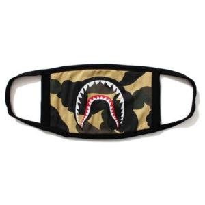 BAPE 1st Camo Shark Mask Yellow Grey 432967