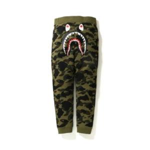 Sweatpants BAPE 1st Camo Shark Slim Sweat Pants Green White 433837