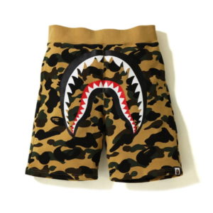 Sports shorts BAPE 1st Camo Shark Sweat Short (SS18) Yellow Yellow 434834