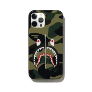 Protective case BAPE 1st Camo Shark iPhone 12/12 Pro Case Green Green 432155