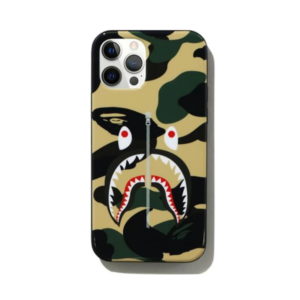 Protective case BAPE 1st Camo Shark iPhone 12/12 Pro Case Yellow Yellow 432150