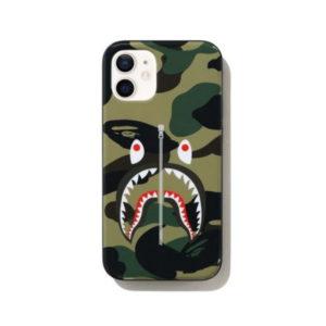 Protective case BAPE 1st Camo Shark iPhone 12 Mini Case Green Green 432147