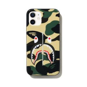 Protective case BAPE 1st Camo Shark iPhone 12 Mini Case Yellow Yellow 432144