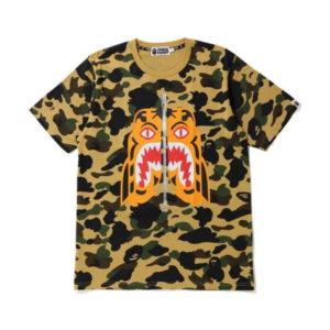 BAPE 1st Camo Tiger T-shirt Yellow Yellow 437307