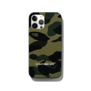 Protective case BAPE 1st Camo iPhone 12 Pro Max Case Green Gold 423226