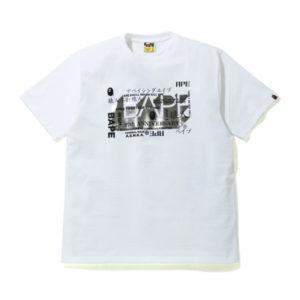 BAPE 27th Anniversary Foil Tee White White 438580