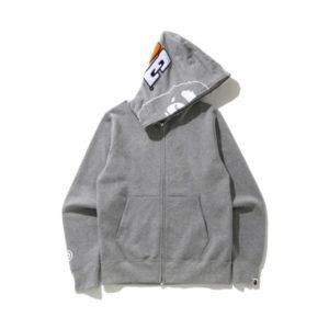 BAPE 2nd Ape Full Zip Hoodie Gray Gray 444539