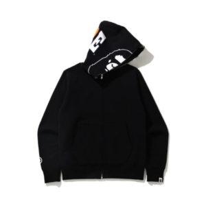 BAPE 2nd Ape Full Zip Hoodie (SS21) Black Black 445140