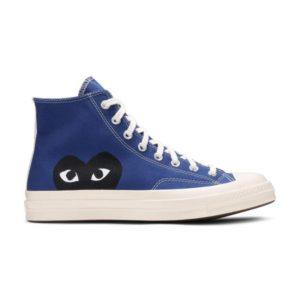 Comme des Garçons PLAY x Converse Chuck 70 High Blue Quartz sneakers Blue 171846C