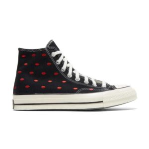 Converse Chuck 70 Embroidered Lips High Love Me Sneakers – Black A01600C