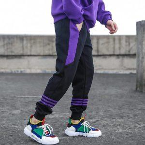 Sweatpants DPOY Black-Purple Stripes Pants 422298