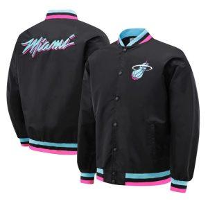 Bomber DPOY Miami Heat Logo Bomber Cream 421270