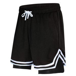 Daiong Black Cut Layered Shorts 439819