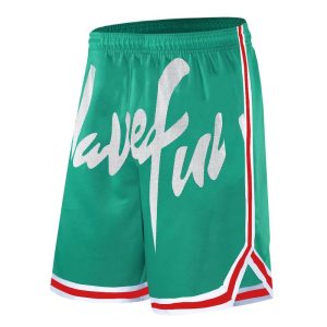 Daiong Have fun Green Cut Shorts 440565