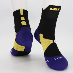 Sports socks Daiong James Black-Yellow Socks White 448558