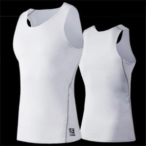 Sports Tank Top Daiong Plain White Slim Undershirt 446835