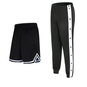 Daiong White Stripe Pants Set Basketball Shorts 456219