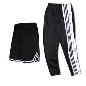 Daiong White Stripes Pants Set Basketball Shorts 456211