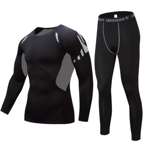 Compression Suit Daiong White Tech Longsleeve Set Black 438514