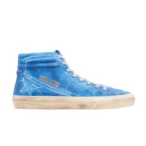 Golden Goose Distressed Slide High Top Sneaker Blue G32MS595 T1