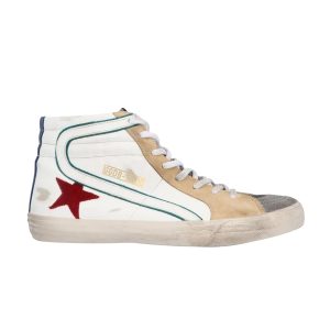 Golden Goose Slide Sneaker White Dark Red GMF00115 F000380 80338