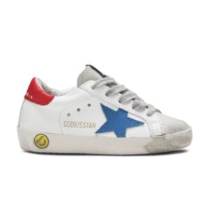 Sneakers Golden Goose Superstar Infant White Blue Red G36KS001 B43