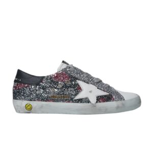 Sneakers Golden Goose Superstar Kids Black Pink Silver Glitter GYF00101 F000438 80373