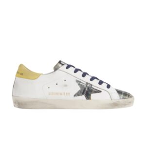 Sneakers Golden Goose Wmns Superstar Green Tartan Plaid F35WS590 Q42