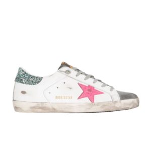 Sneakers Golden Goose Wmns Superstar White Aquamarine Glitter GWF00101 F000104 80152