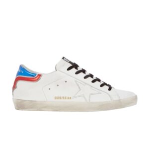 Sneakers Golden Goose Wmns Superstar White Blue Red G36WS590 T14