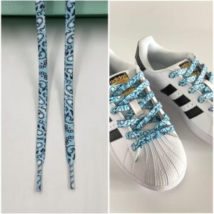 Gorilla Guard Adidas Cyan Paisley Laces 467883