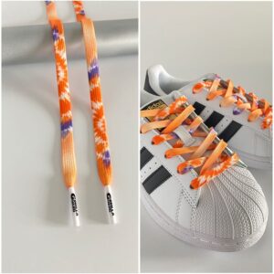 Gorilla Guard Adidas Orange-Purple Tie-Dye Laces 468825