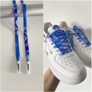 Gorilla Guard Air Force 1 '07 LX Blue Tie-Dye Laces 464848