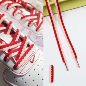 Gorilla Guard Air Force 1 White Red Red-Pink Laces 465500