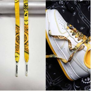 Gorilla Guard Air Force 1 Yellow Paisley Laces 469709