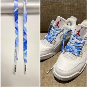 Gorilla Guard Air Jordan 4 Himalaya Blue Laces 470669