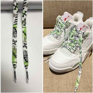 Gorilla Guard Air Jordan 4 Sculls Green Laces 470664