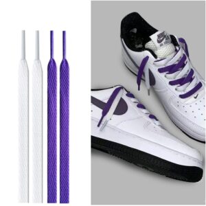 Gorilla Guard Nike Air Force 1 White-Purple Laces 468898