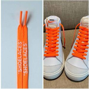 Gorilla Guard Nike Blazer Mid Text Orange Laces 470674