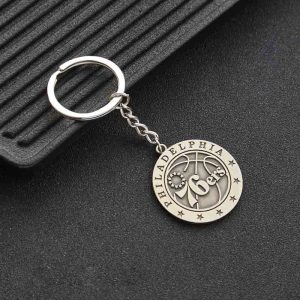 Jinduo 76ers Steel Logo Keychain 427775